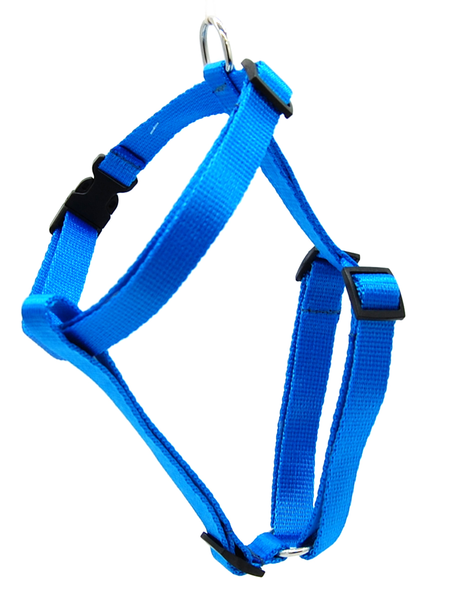 Hunde Brustgeschirr aus weichem Nylon Gurtband für mittelgroße bis große Hunde orange grün blau M, L, XL